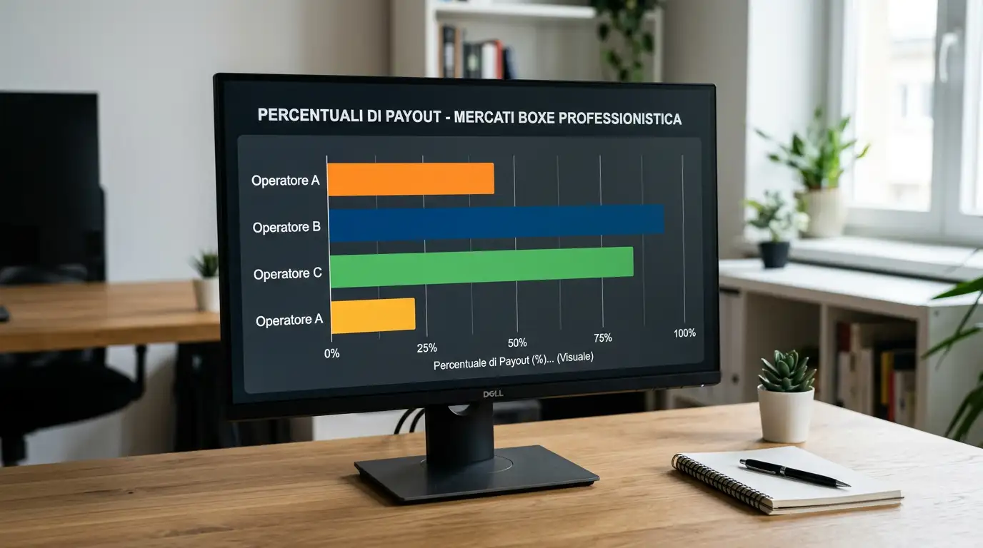 Grafico a barre semplice che confronta il payout di operatori italiani diversi sui mercati del pugilato